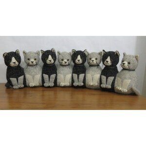 DORA Row of Cats Weighted Draught Excluder Drafty Doors Feline Kittens NEW w/Tag